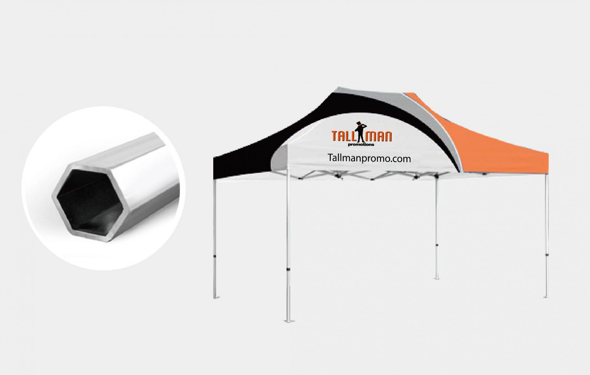Instant Canopy 10ft x 10ft with hex frame Instant Canopy 10ft x 10ft with hex frame