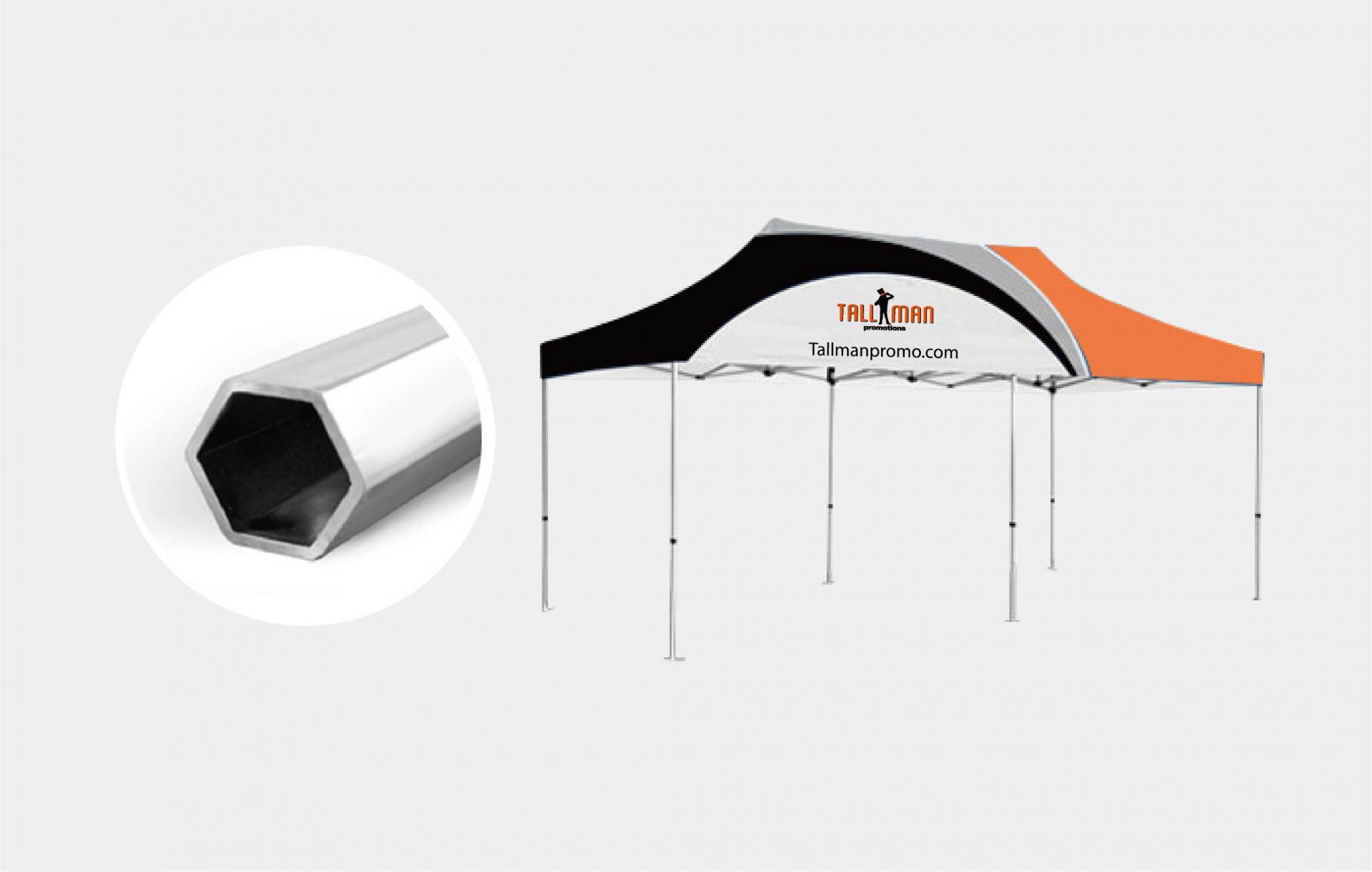 Instant Canopy 10ft x 10ft with hex frame Instant Canopy 10ft x 10ft with hex frame